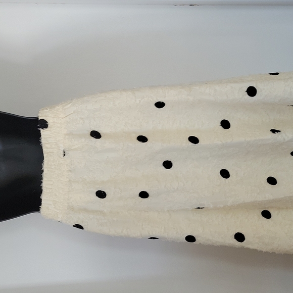 NWT ANTHROPOLOGIE ERI +ALI ANDREA TEXTURED POKADOT SKIRT - Picture 4 of 12